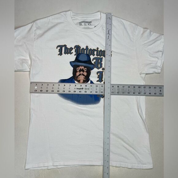 The Notorious Big Biggy Smalls Graphic T-shirt Men Large White Short Sleeve - Picture 5 of 5